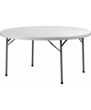 Table pliable ronde - 8 personnes - 152 cm
