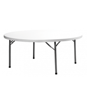 Table pliable ronde - 10 personnes - 180 cm