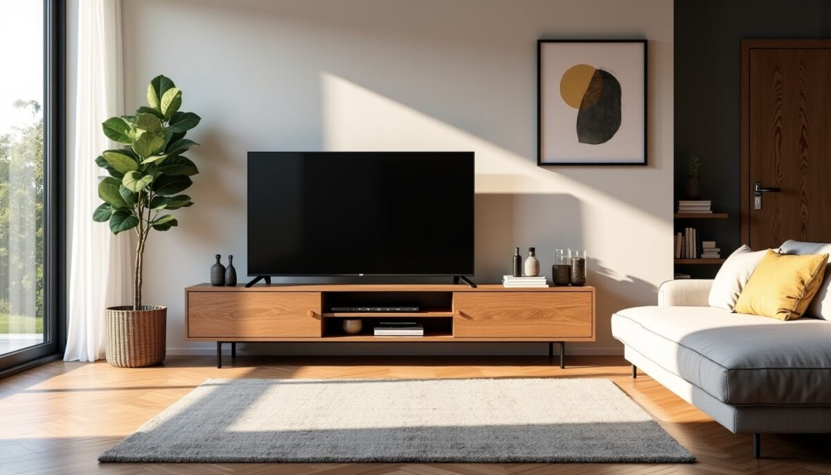 Guide pratique pour intégrer un meuble TV moderne dans une décoration harmonieuse