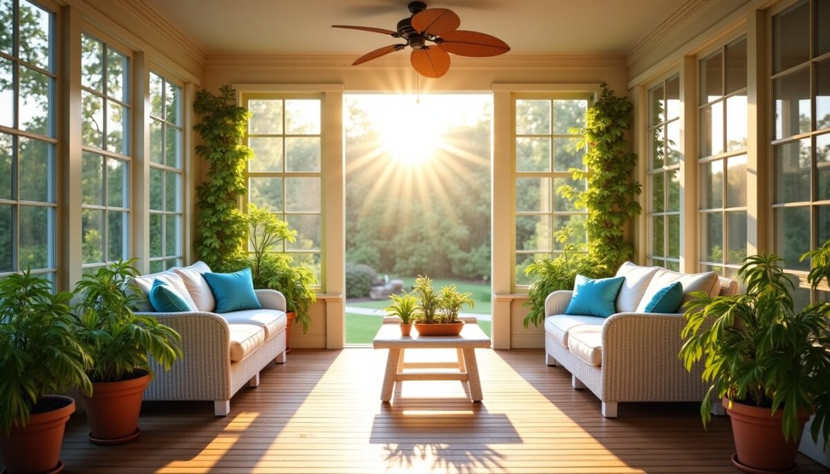 Garder sa véranda au frais l’été : astuces pratiques pour un espace agréable